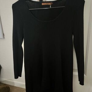Belldini Black Ribbed Knit Top